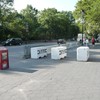 Police barriers outside of The Natural History Museum on Sept. 23, 2010